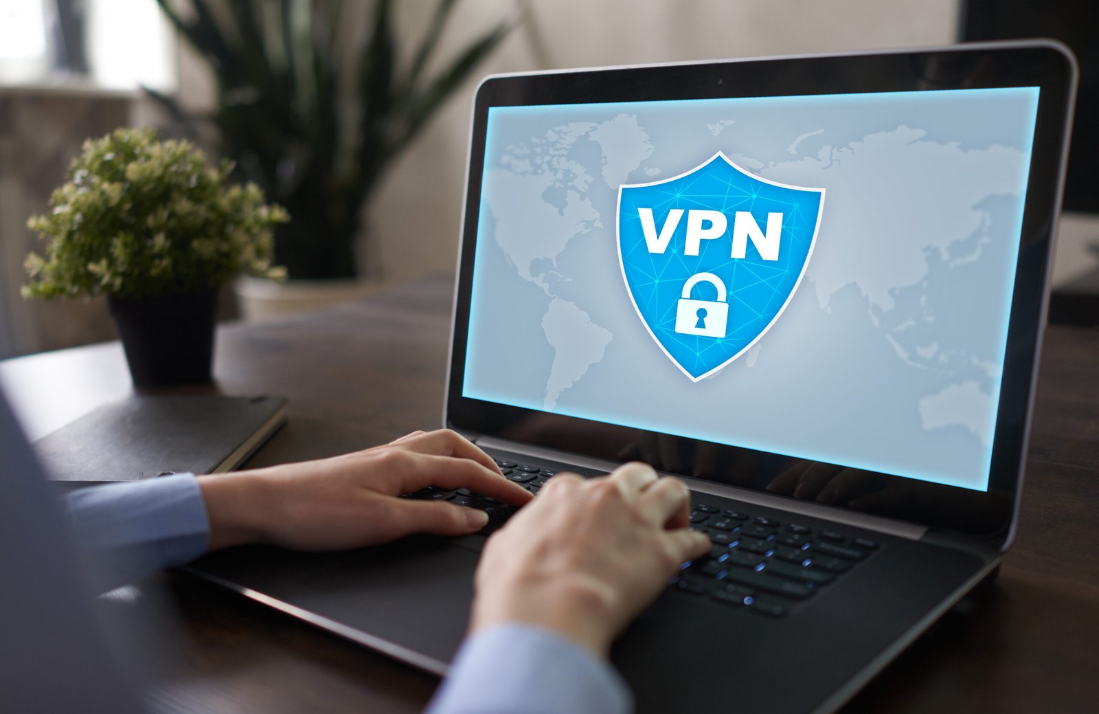 vpn on computer screen